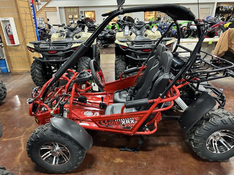 2022 TRAILMASTER 200E XRX DELUXE RED  in a DELUXE RED exterior color. Family PowerSports (877) 886-1997 familypowersports.com 