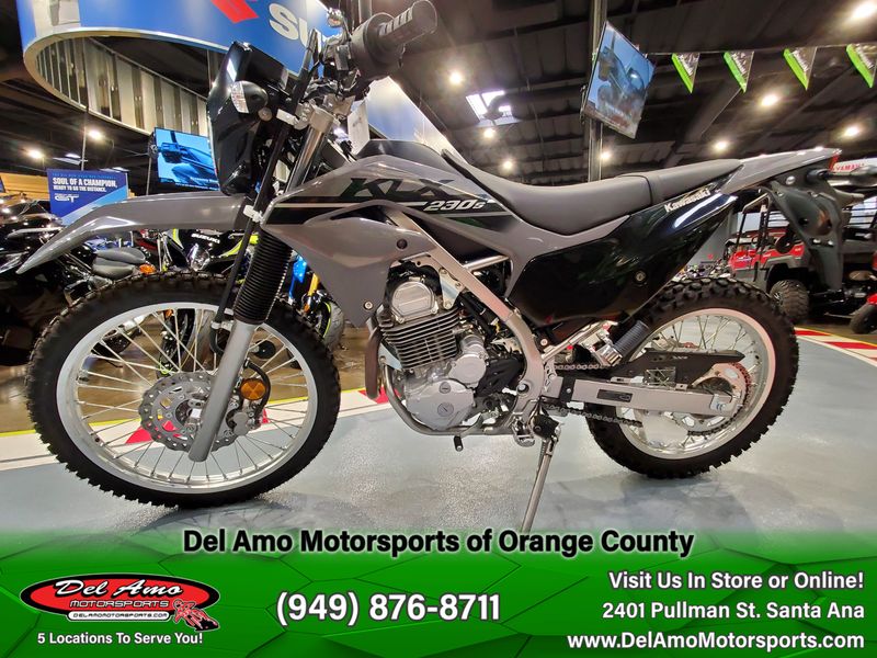 2023 Kawasaki KLX230MPFNL-GY1  in a BATTLE GRAY exterior color. Del Amo Motorsports of Orange County (949) 416-2102 delamomotorsports.com 