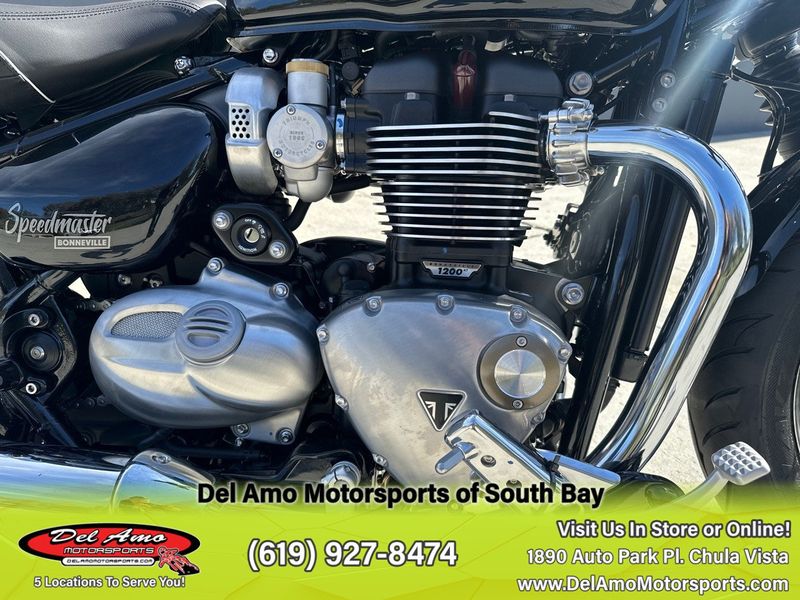 2024 Triumph BONNEVILLE SPEEDMASTER  in a JET BLACK exterior color. Del Amo Motorsports of South Bay (619) 547-1937 delamomotorsports.com 