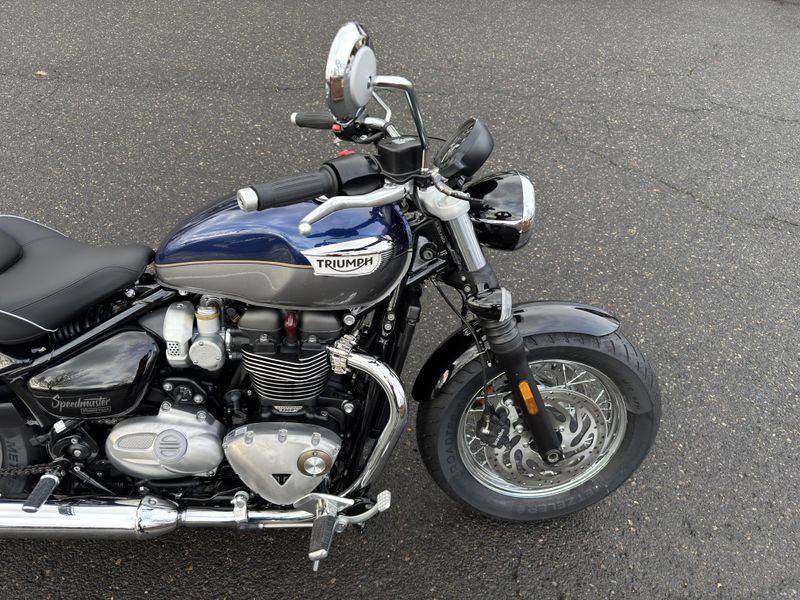 2025 Triumph Bonneville Speedmaster - PACIFIC BLUE - SILVER ICE 