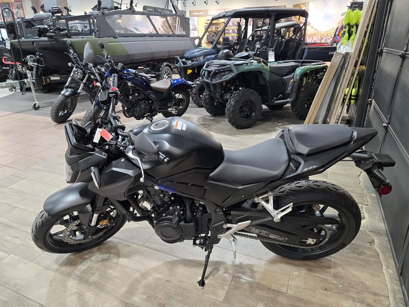 2025 Honda CB500F ABS MATTE BLACK METALLIC Image 4