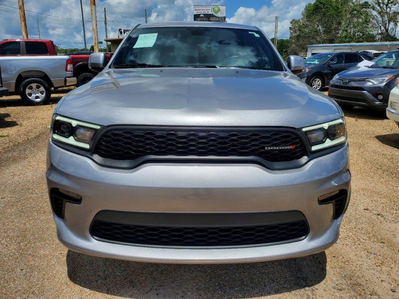 2021 Dodge Durango GT Plus in a Billet Clear Coat exterior color and Blackinterior. Johnson Dodge 601-693-6343 pixelmotiondemo.com 