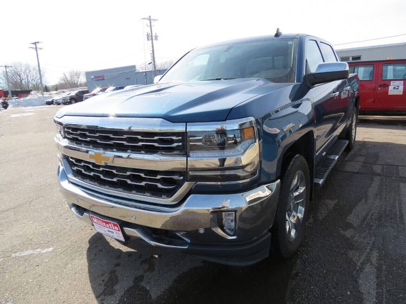 2018 Chevrolet Silverado 1500 LTZ 4x4 4dr Crew Cab 5.8 ft. SB in a Blue exterior color and Grayinterior. Militello Motors ​507-200-4344 militellomotors.net 