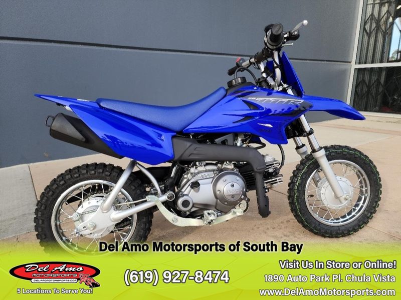 2023 Yamaha TTR50EPC  in a TEAM YAMAHA BLUE exterior color. Del Amo Motorsports of South Bay (619) 547-1937 delamomotorsports.com 