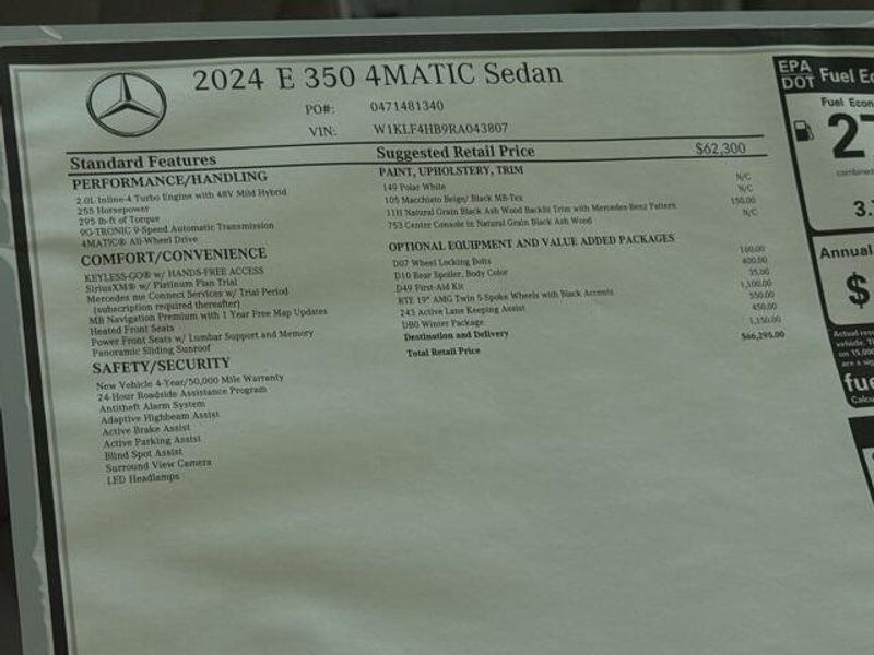 2024 Mercedes-Benz E-Class E 350Image 21