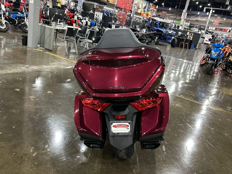 2025 Honda GOLDWING TOUR AIR BAG DCT  in a BORDEAUX RED METALLIC exterior color. Del Amo Motorsports of Redondo Beach (424) 390-7811 delamomotorsports.com 