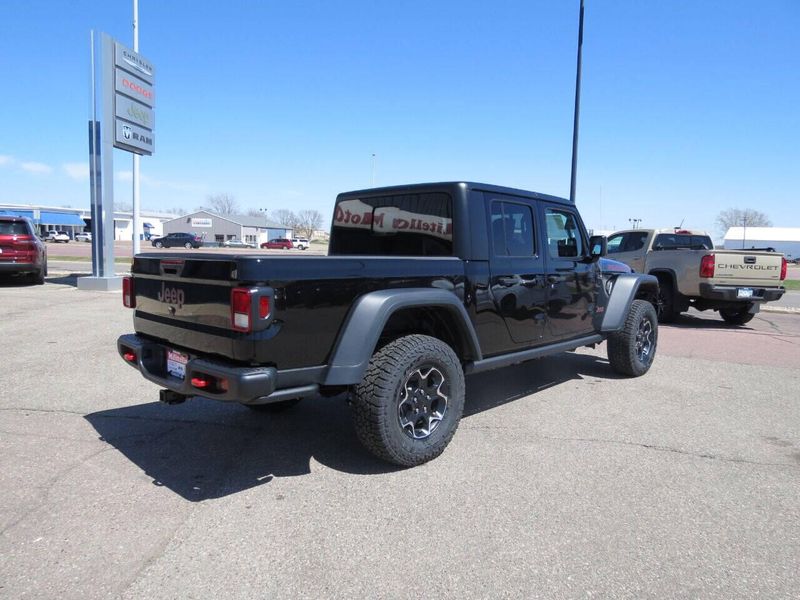 2023 Jeep Gladiator Rubicon 4x4 in a Black Clear Coat exterior color and Blackinterior. Militello Motors ​507-200-4344 militellomotors.net 