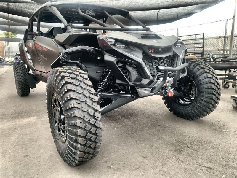 New 2027 Can-Am MAVERICK R MAX X RC WITH SMART-SHOX 999T DCT  in a LOFT GREEN SATIN exterior color. Del Amo Motorsports of San Diego (619) 927-8474 delamomotorsports.com 