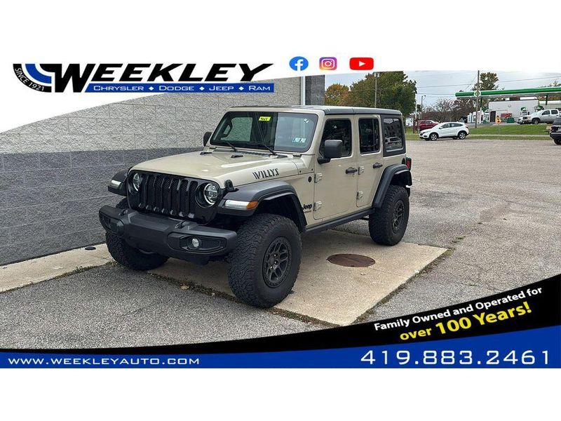 Used 2022 Jeep Wrangler Unlimited WillysImage 1
