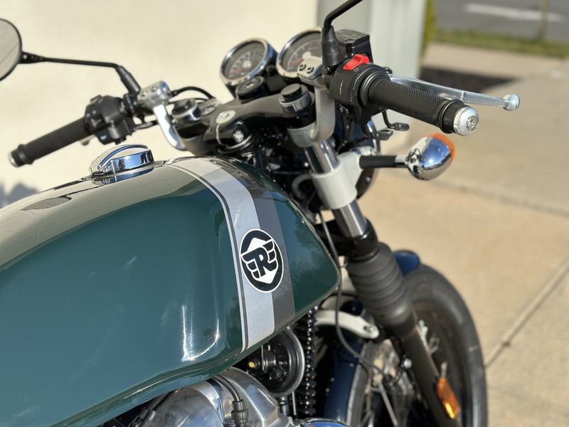 2023 Royal Enfield Continental GT 650 in a BRITISH RACING GREEN exterior color. Cross Country Powersports 732-491-2900 crosscountrypowersports.com 