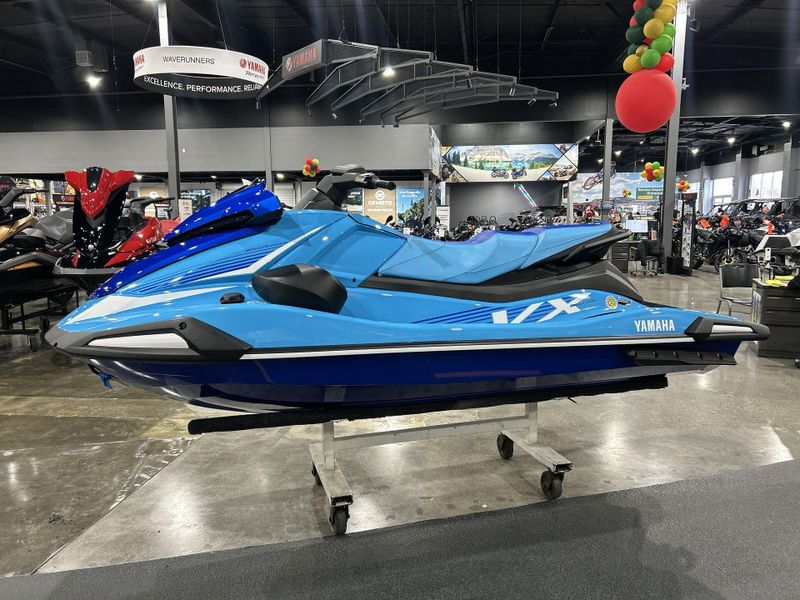 2025 Yamaha VX DELUXE W/AUDIO  in a CYAN/AZURE BLUE exterior color. Del Amo Motorsports of Redondo Beach (424) 390-7811 delamomotorsports.com 