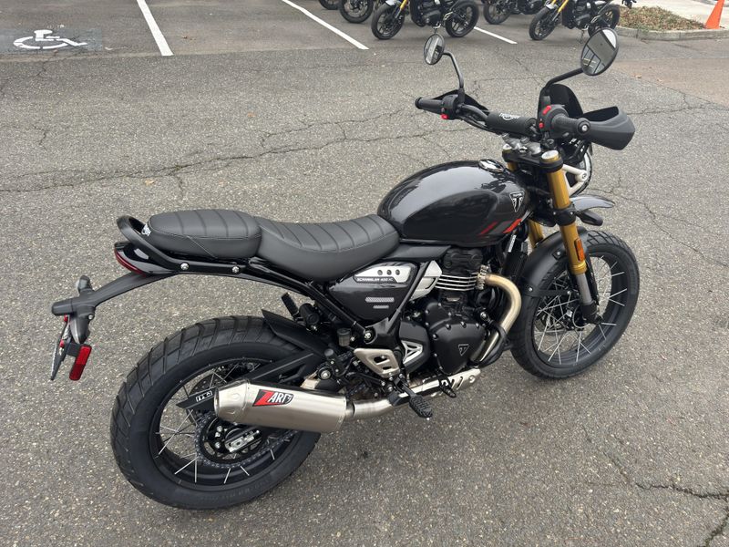 2026 Triumph Scrambler 400 XC - STORM GREY - WITH CUSTOM EXHAUST