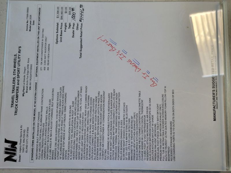 New 2026 NORTHWOOD MFG ARCTIC FOX EDGE 25RB Image 18