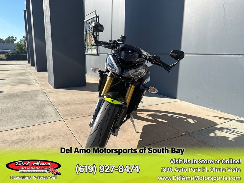 2024 Triumph STREET TRIPLE MOTO2 EDITION  in a CRYSTAL WHITE METALLIC exterior color. Del Amo Motorsports of South Bay (619) 547-1937 delamomotorsports.com 