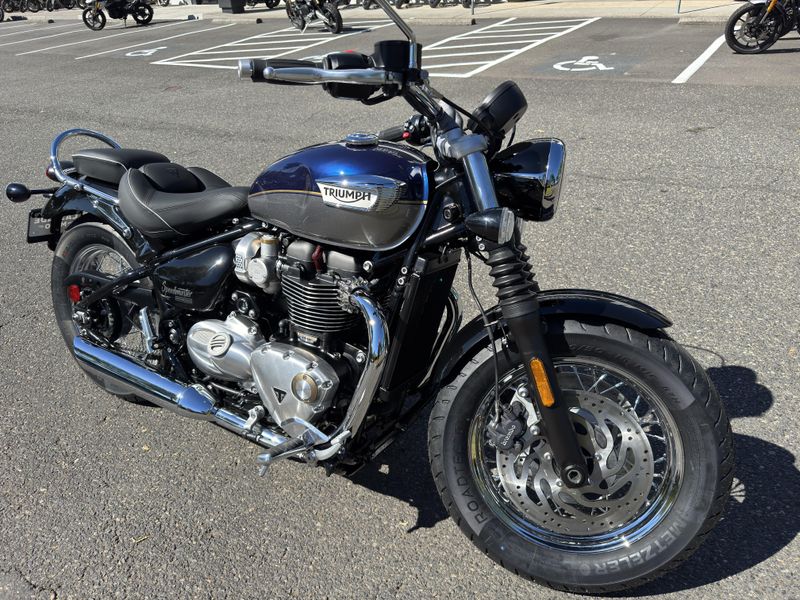 2025 Triumph Bonneville Speedmaster - PACIFIC BLUE - SILVER ICE 