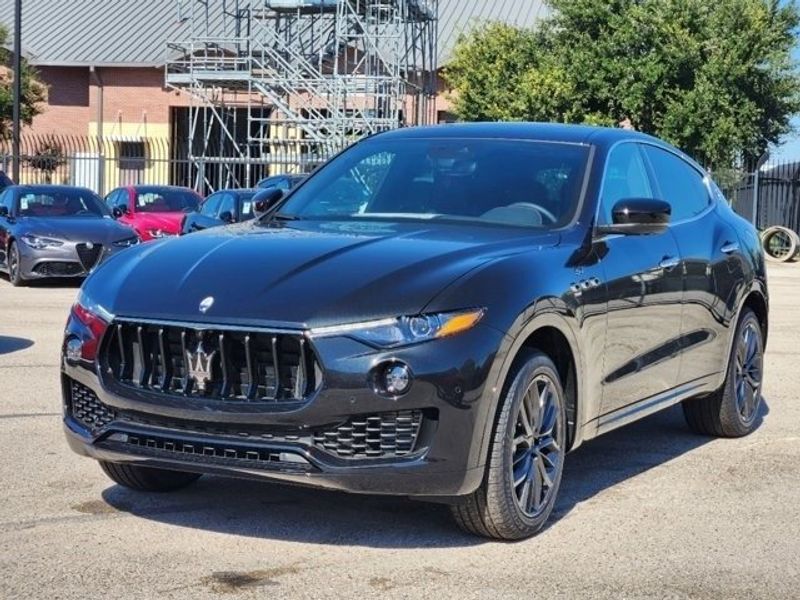 2024 Maserati Levante GT in a Black exterior color and Black/Redinterior. Northside Imports Houston 281-475-4549 northsideimportshouston.com 