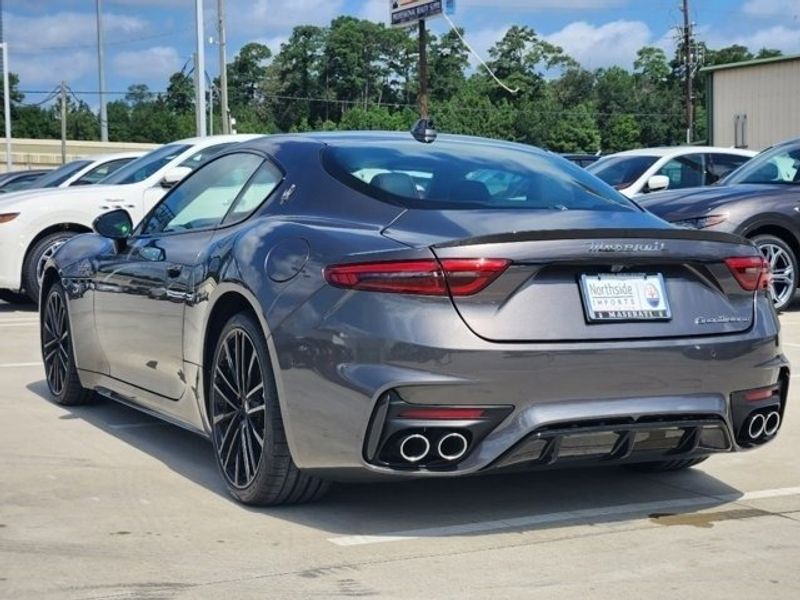 2024 Maserati GranTurismo Trofeo in a Grey exterior color and Black/Blackinterior. Northside Imports Houston 281-475-4549 northsideimportshouston.com 