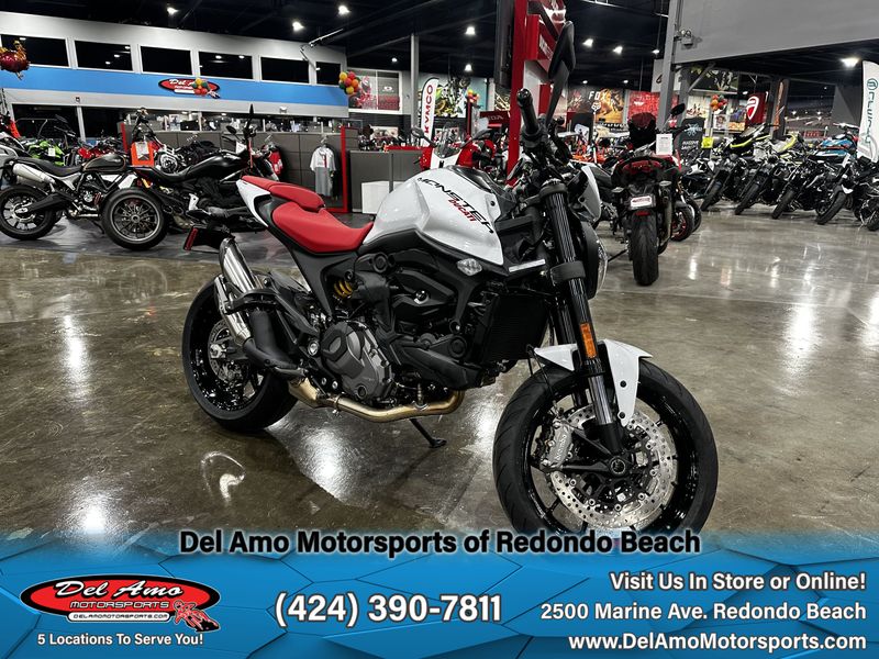 2024 Ducati MONSTER PLUS  in a ICE WHITE exterior color. Del Amo Motorsports of Redondo Beach (424) 304-1660 delamomotorsports.com 