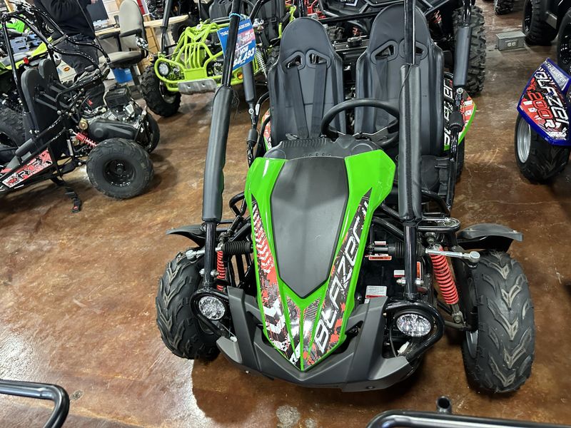 2022 TRAILMASTER BLAZER 200R GREEN  in a GREEN exterior color. Family PowerSports (877) 886-1997 familypowersports.com 