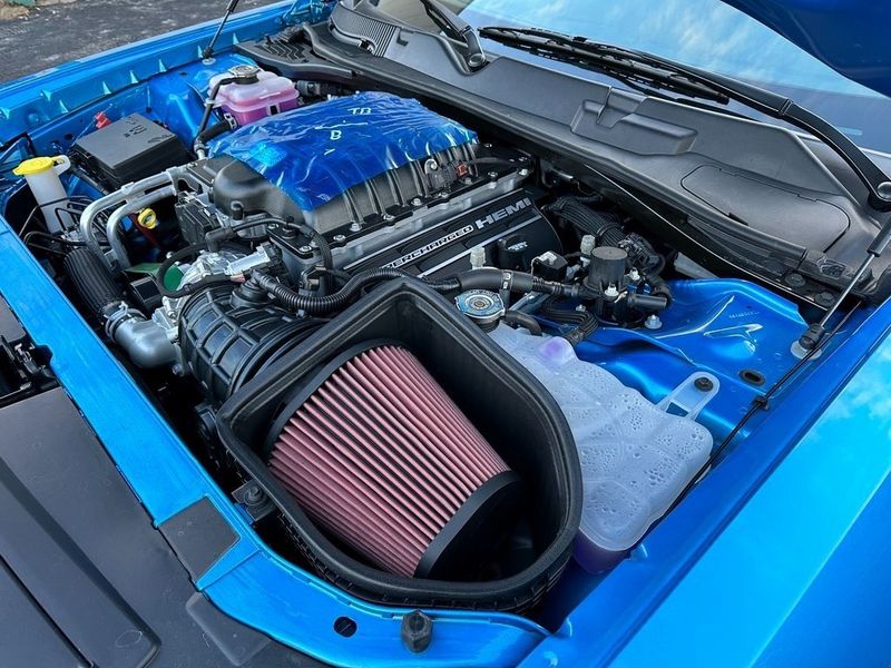 2023 Dodge Challenger Srt Demon in a B5 Blue Pearl Coat exterior color and Blackinterior. Marina Chrysler Dodge Jeep RAM (855) 616-8084 marinadodgeny.com 