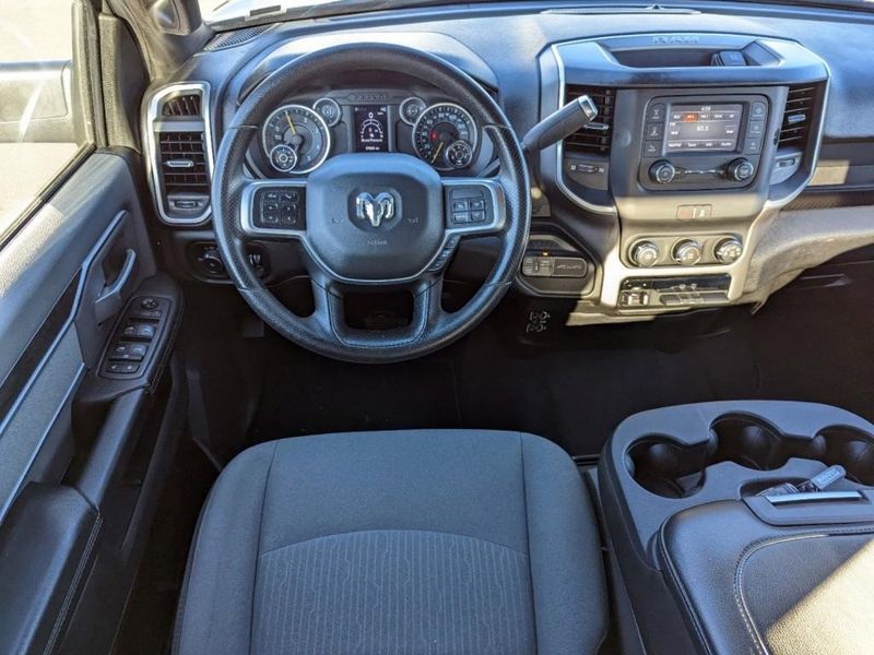 2021 RAM 2500 Big Horn in a Bright White Clear Coat exterior color and Diesel Gray/Blackinterior. Johnson Dodge 601-693-6343 pixelmotiondemo.com 