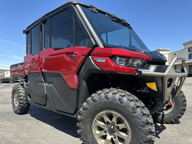 2025 Can-Am DEFENDER MAX LIMITED CAB HD10 FIERY RED Image 3