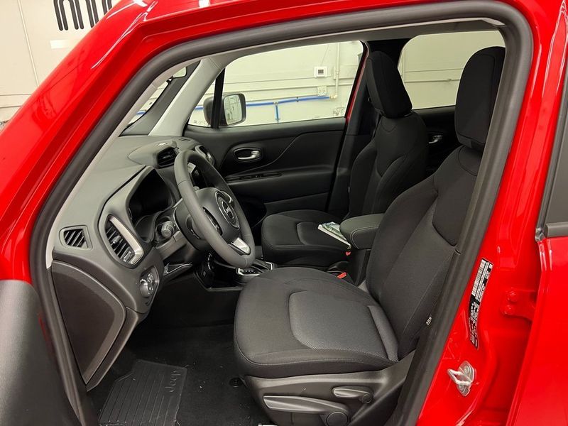 2023 Jeep Renegade Latitude 4x4 in a Colorado Red Clear Coat exterior color and Blackinterior. Marina Chrysler Dodge Jeep RAM (855) 616-8084 marinadodgeny.com 