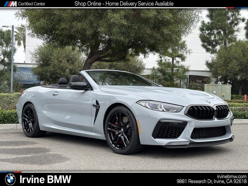 2024 BMW M8 Competition in a Brooklyn Gray Metallic exterior color and Blackinterior. SHELLY AUTOMOTIVE shellyautomotive.com 