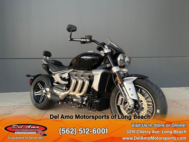 2023 Triumph ROCKET 3 GT  in a SAPPHIRE BLACK exterior color. Del Amo Motorsports of Long Beach (562) 362-3160 delamomotorsports.com 