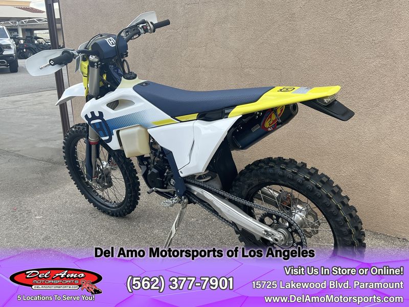 2024 HUSQVARNA FE 350S  in a WHITE exterior color. Del Amo Motorsports of Los Angeles (562) 262-9181 delamomotorsports.com 