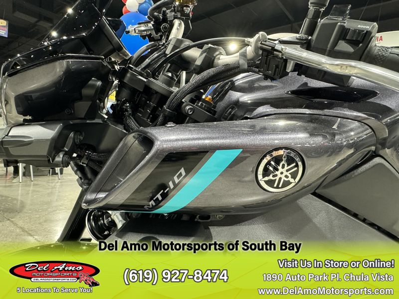 2024 Yamaha MT10RCGY  in a MIDNIGHT CYAN exterior color. Del Amo Motorsports of South Bay (619) 547-1937 delamomotorsports.com 