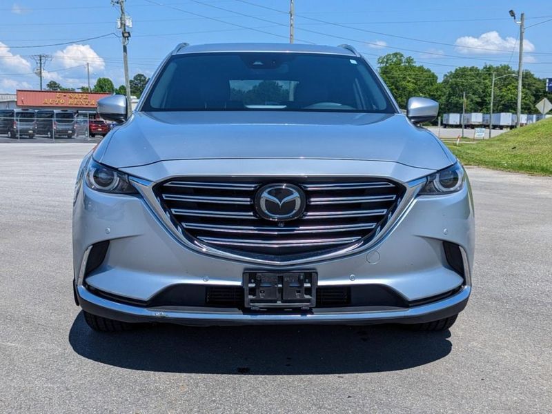 2021 Mazda CX-9 Grand Touring in a Sonic Silver Metallic exterior color. Johnson Dodge 601-693-6343 pixelmotiondemo.com 