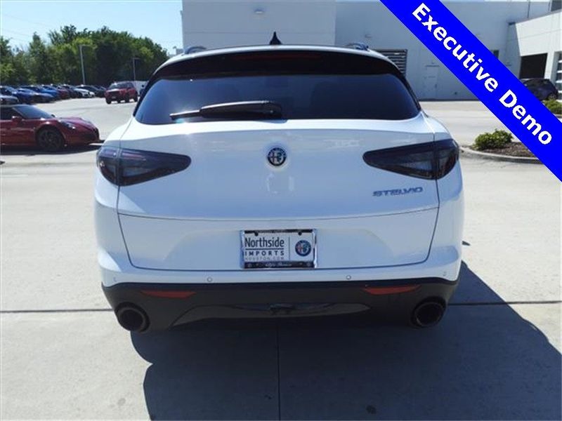 2024 Alfa Romeo Stelvio Sprint Rwd in a Alfa White exterior color and Blackinterior. Northside Alfa Romeo of Houston 281-475-4549 alfaromeousaofnorthhouston.com 