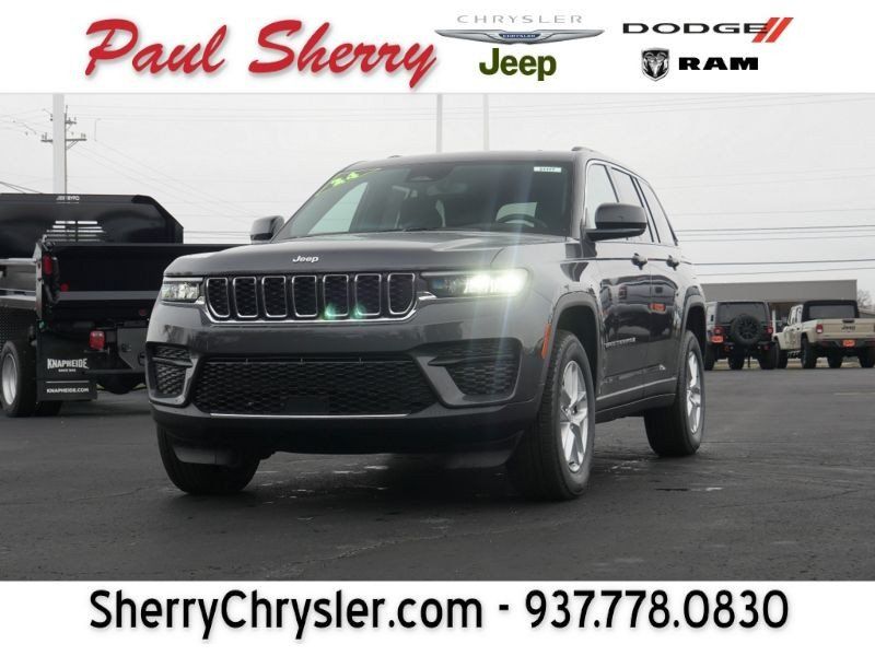 2024 Jeep Grand Cherokee Laredo X 4x4 in a Baltic Gray Metallic Clear Coat exterior color. Paul Sherry Chrysler Dodge Jeep RAM (937) 749-7061 sherrychrysler.net 