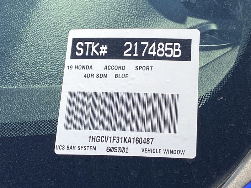 Used 2019 Honda Accord Sedan SportImage 9