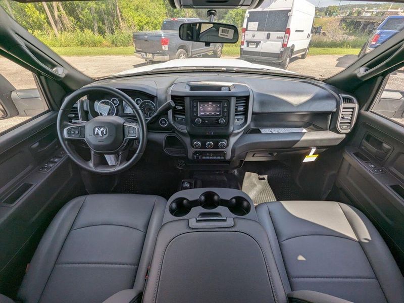 2023 RAM 5500 Chassis Tradesman in a Bright White Clear Coat exterior color and Diesel Gray/Blackinterior. Johnson Dodge 601-693-6343 pixelmotiondemo.com 