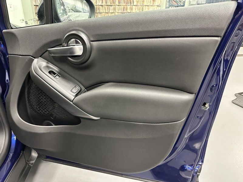 2023 Fiat 500x Pop Awd in a Blu Venezia (Blue Metallic) exterior color and Black Heated Seatsinterior. Schmelz Countryside Alfa Romeo and Fiat (651) 968-0556 schmelzfiat.com 