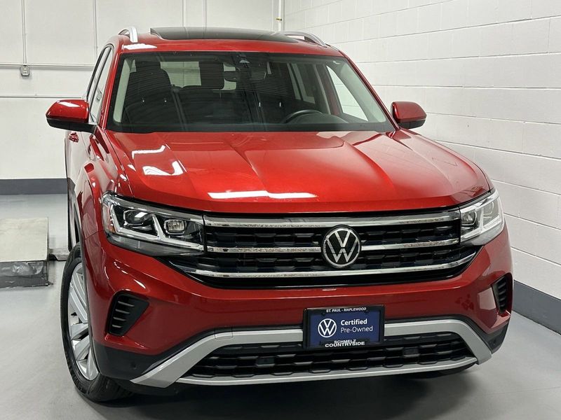 Used 2021 Volkswagen Atlas SEL with VIN 1V2BR2CA3MC510960 for sale in Maplewood, Minnesota