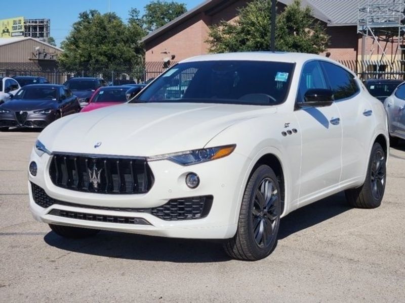 2024 Maserati Levante GT in a White exterior color and Black/Redinterior. Northside Imports Houston 281-475-4549 northsideimportshouston.com 