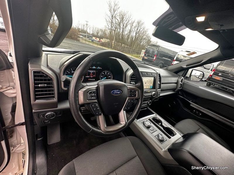 2019 Ford Expedition MAX XLT in a White Platinum Metallic Tri Coat exterior color and Ebonyinterior. Paul Sherry Chrysler Dodge Jeep RAM (937) 749-7061 sherrychrysler.net 