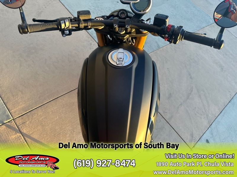 2023 Ducati SCRAMBLER 1100 SPORT PRO  in a MATT BLACK exterior color. Del Amo Motorsports of South Bay (619) 547-1937 delamomotorsports.com 