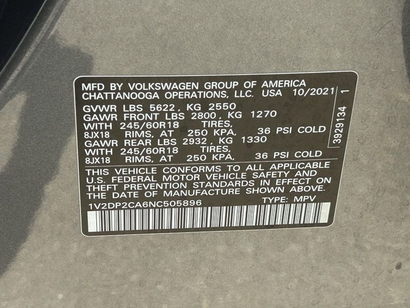 Used 2022 Volkswagen Atlas 2.0T SEImage 32
