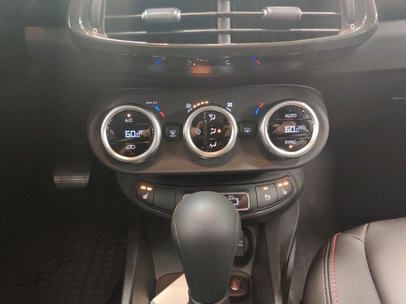 2023 Fiat 500x Sport Awd in a Nero Cinema (Black Clear Coat) exterior color and Black Heated Sport Seatsinterior. Schmelz Countryside Alfa Romeo and Fiat (651) 968-0556 schmelzfiat.com 