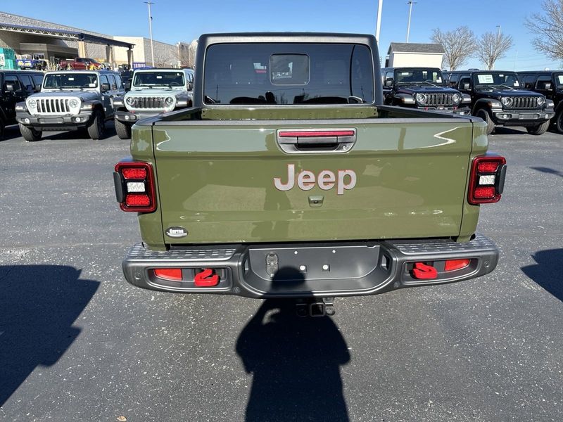 2024 Jeep Gladiator Rubicon 4x4 in a Sarge Green Clear Coat exterior color. Gupton Motors Inc 615-384-2886 guptonmotors.com 