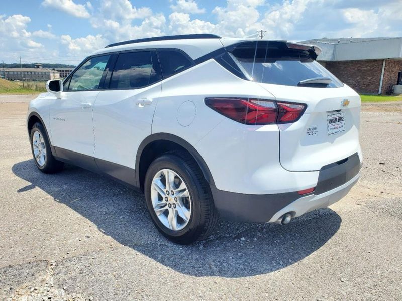 2020 Chevrolet Blazer LT in a Summit White exterior color and Jet Blackinterior. Johnson Dodge 601-693-6343 pixelmotiondemo.com 