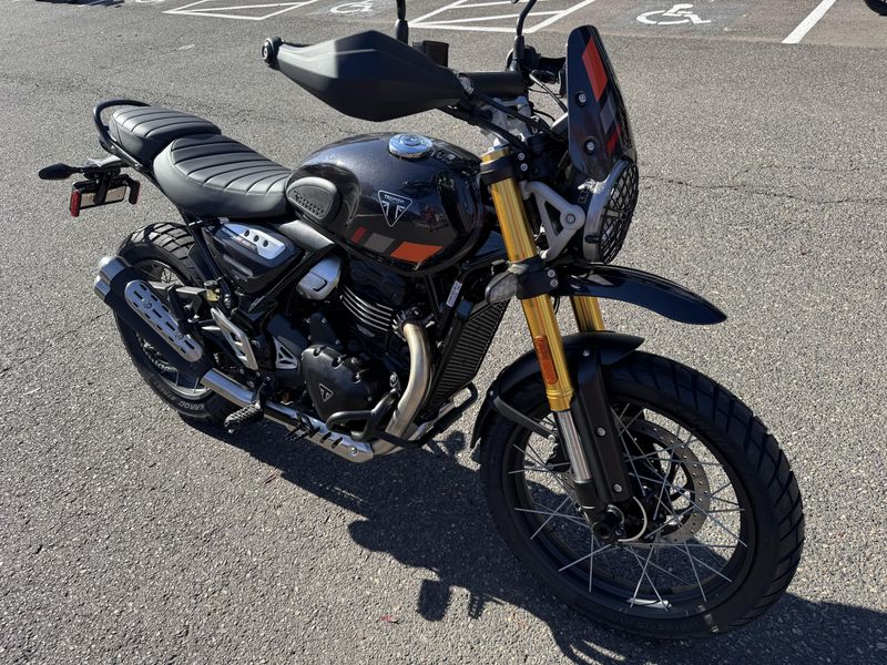 2026 Triumph Scrambler 400 XC - STORM GREY - WITH CUSTOM EXHAUST