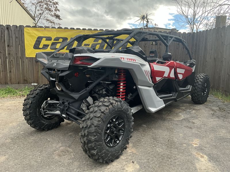 2024 Can-Am MAVERICK X3 MAX DS TURBO in a FIERY RED / HYPER SILVER exterior color. BMW Motorcycles of Modesto 209-524-2955 bmwmotorcyclesofmodesto.com 