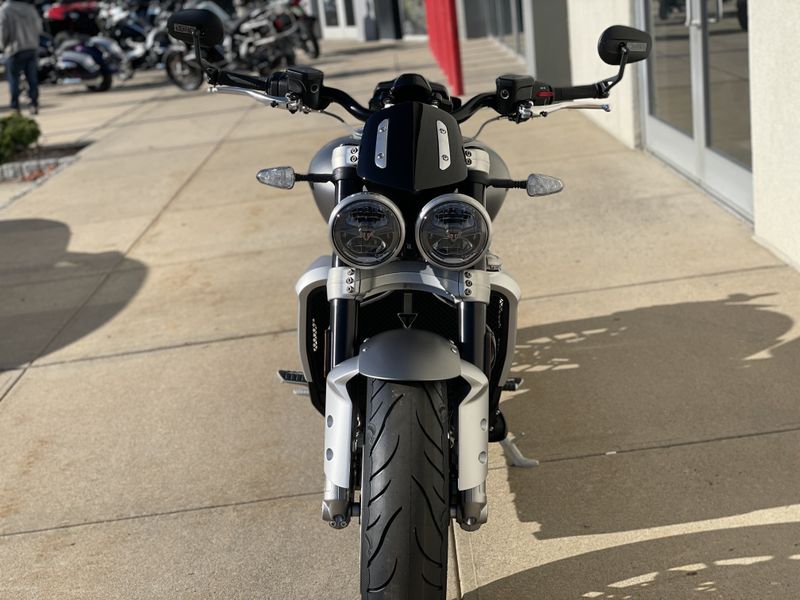 2024 Triumph ROCKET 3 R in a MATT SILVER ICE exterior color. Cross Country Powersports 732-491-2900 crosscountrypowersports.com 