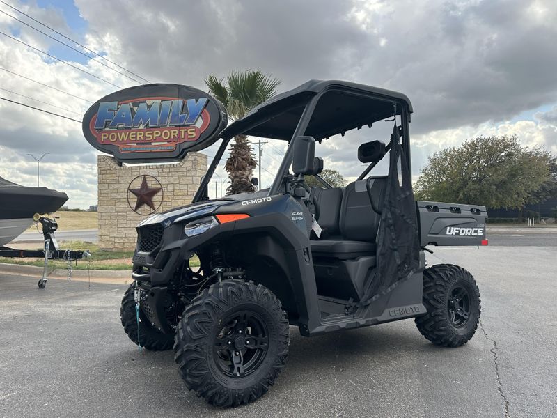 2025 CFMOTO UFORCE 600 NEBULA BLACK in a TWILIGHT BLUE exterior color. Family PowerSports (877) 886-1997 familypowersports.com 