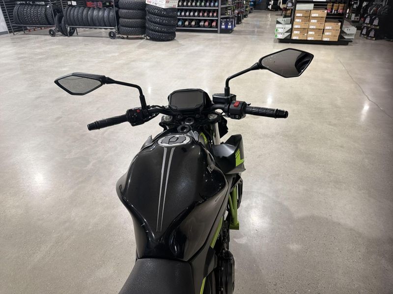 Used 2022 Kawasaki Z650  in a BLACK exterior color. Victorville Del Amo Motorsports 760-241-7387 delamomotorsportsofvictorville.com 